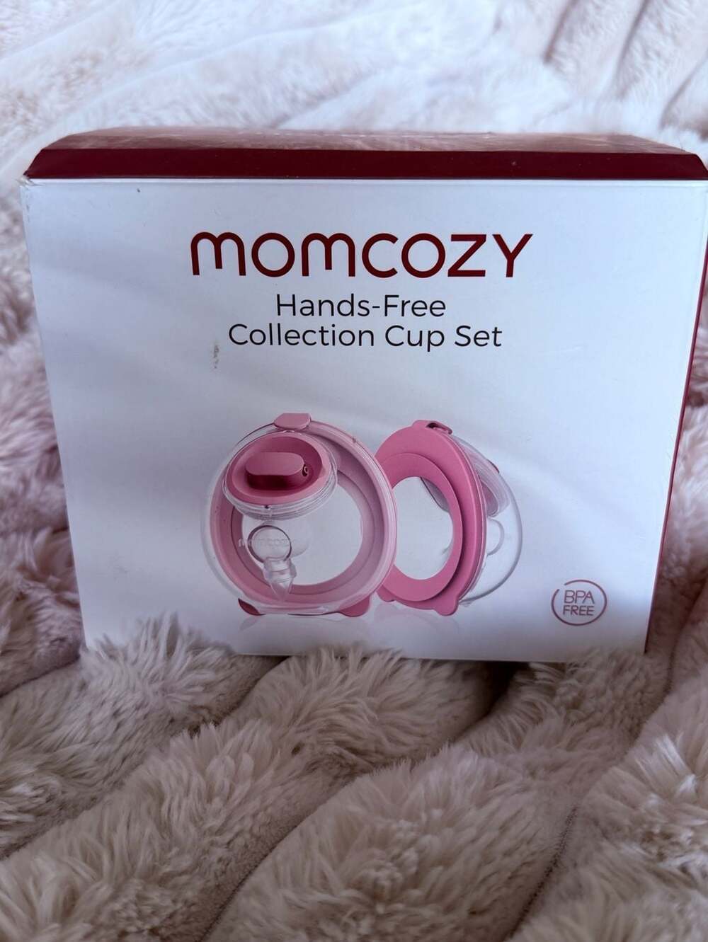 Momcozy Hands-Free Collection Cup Set, 2 Pack, 24mm Flange with 19mm/21mm Insert